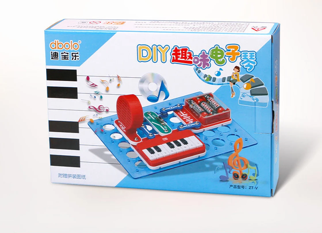 Обучающие игрушки, электронный набор для научных экспериментов, электронные схемы, электронное пианино