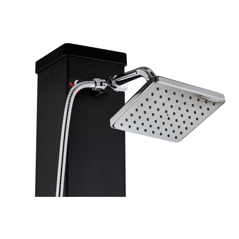 40L Multifunctional Aluminum Outdoor Garden Beach Set Shower Column Suborn Solar Shower Column