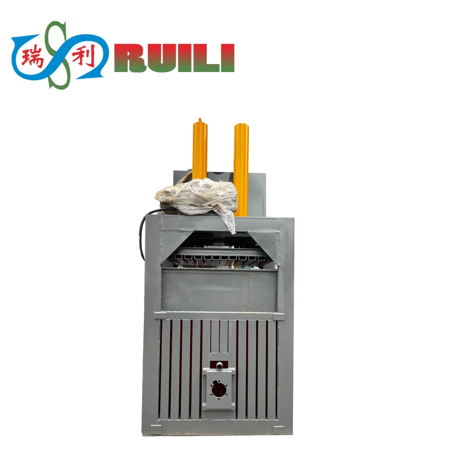 Vertical hydraulic baler for plastic bottles /wool/cartons/garment plastic press machine