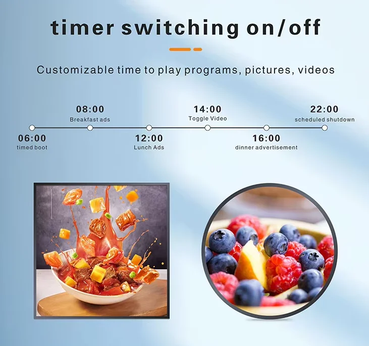 1:1 Square LCD Display Monitor Android Operating System for Art Work Video Retail Store Media Display square screen monitor