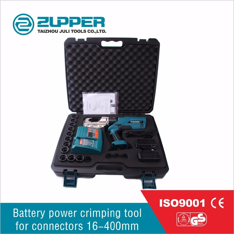 ZUPPER EZ-400 Battery Powered Electric Hydraulic Termination Wire Cable Crimping Tool For Terminal