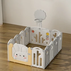 SUPLAYER Customizable OEM Free Samples Large Play Yard Cheap Plastic Safeti Fenc Furniture Babi Fence Kids Playpen For Baby