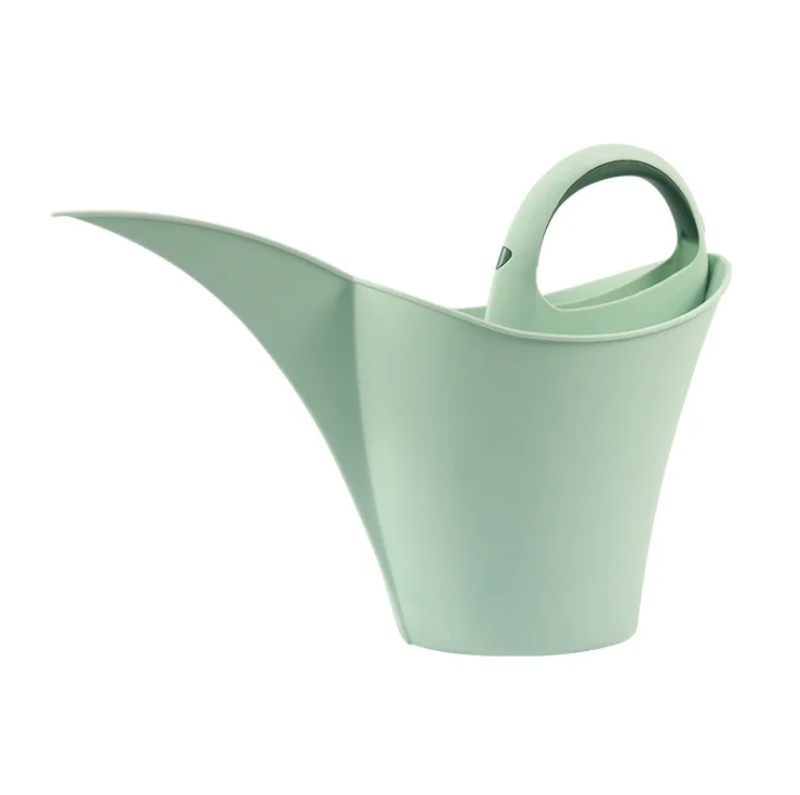 Indoor Outdoor Nordic Green 2L Plastic PP stackable Watering Can Long nozzle water pot