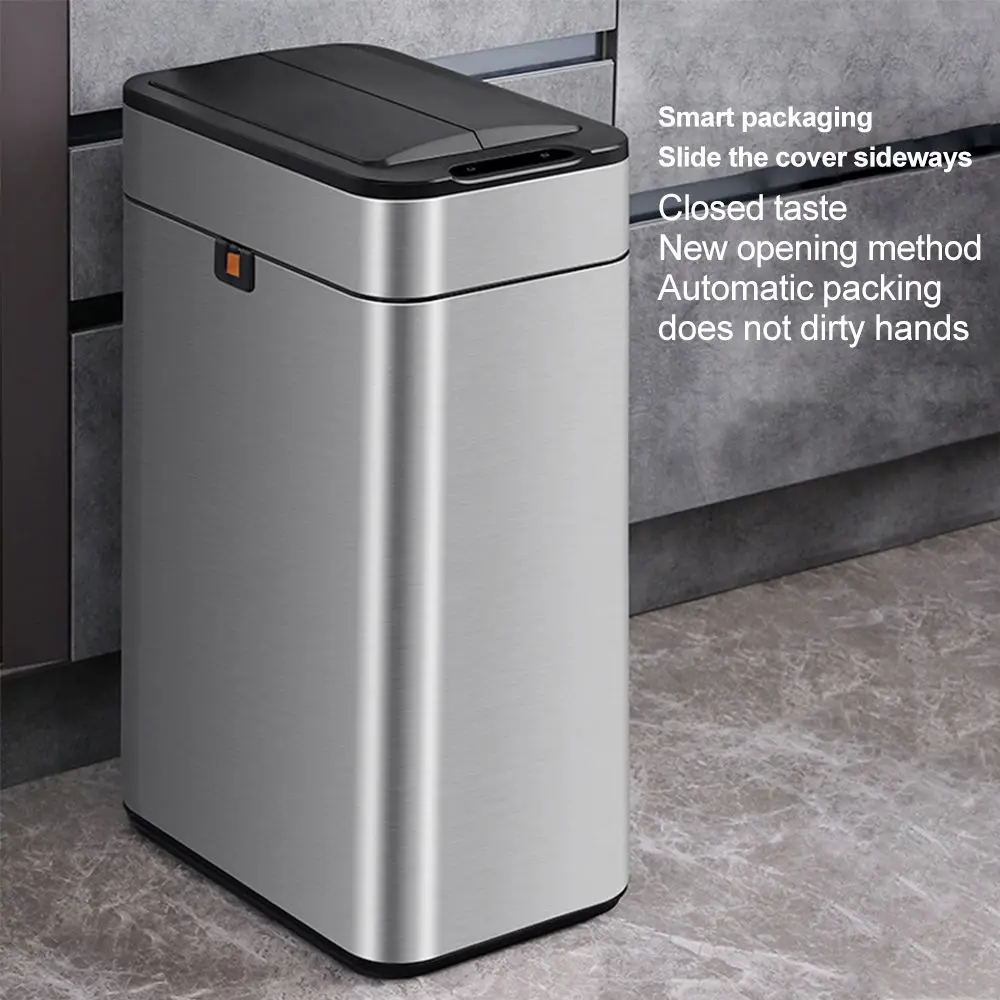 High Quality Inteligente Sensor Dustbin Can Stainless Steel 9L15L 20L30L 50L 60L Touchless Trash Can Odm Oem Factory Wholesale