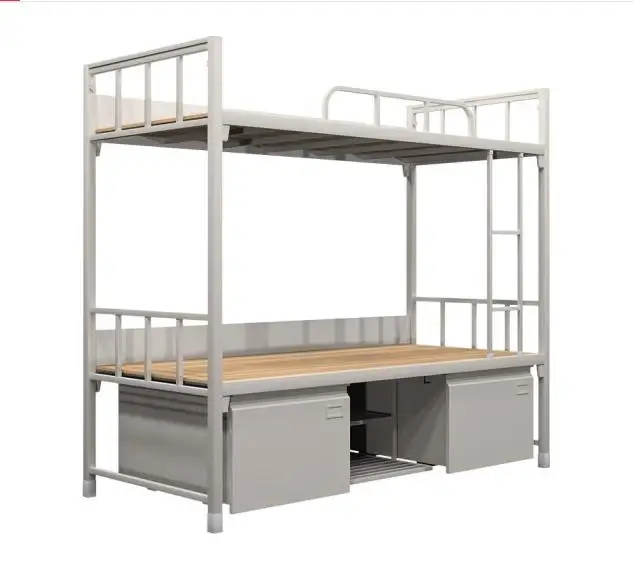 Дешевая школьная мебель двухъярусные кровати для спальни картонная коробка общежитие металлические шкафы взрослых Морден белый