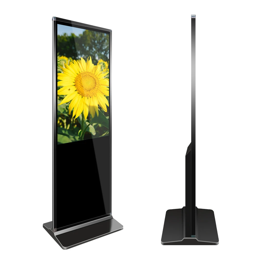 
43 55 Inch Lcd Floor Stand Advertising Player Touch Media Display Monitor Equipment Digital Signage Totem 