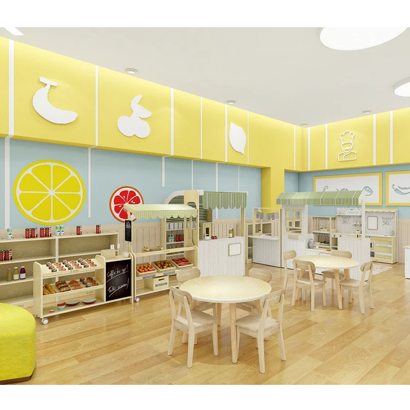 Modern Style Children Tables and Chairs Set Childcare Center Furniture