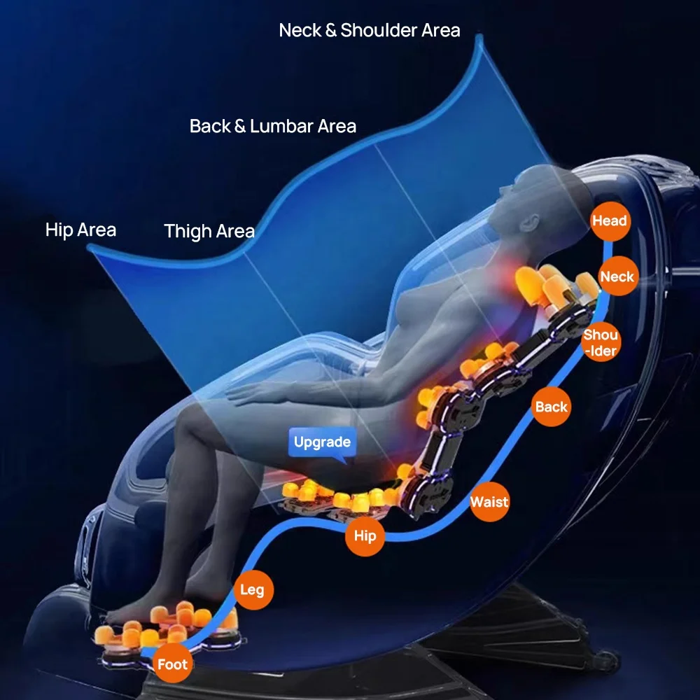 2024 most popular Zero Gravity Recliner fauteuil de massage Electric Muscle body shiatsu Massage Chair Full Body