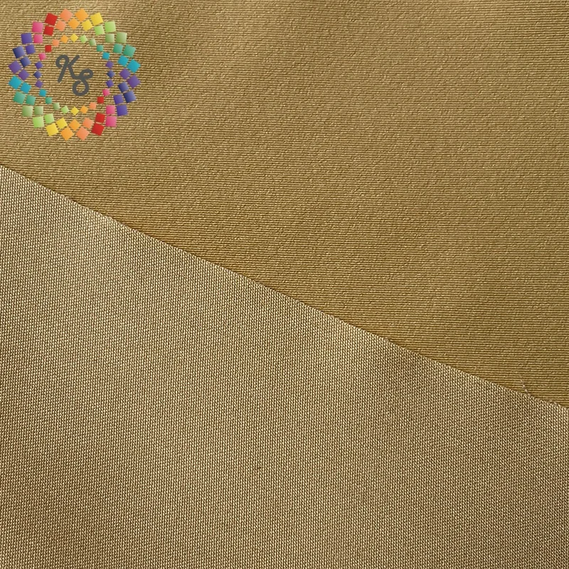 Matte Elastic Wrinkle Resistant Crisp Twill Satin Fabric For Evening Dress