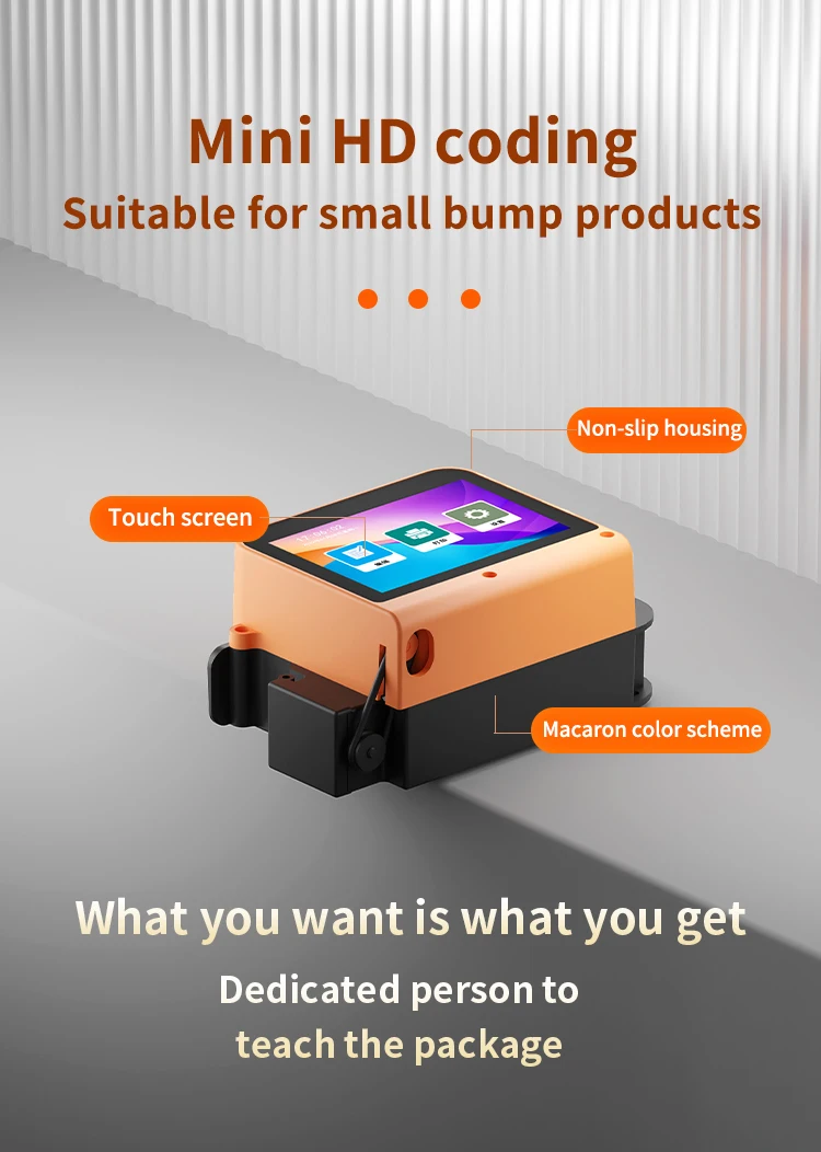 INCODE Fast Dry Portable Intelligent Printing On Metal Pipe Steel Fabric Upgraded Handheld Inkjet Printer Gun