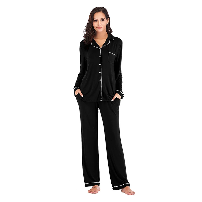 Wholesale Fashion Soft Cotton Woman Hemp Adult Pyjamas Women Sleepwear 2 Piece