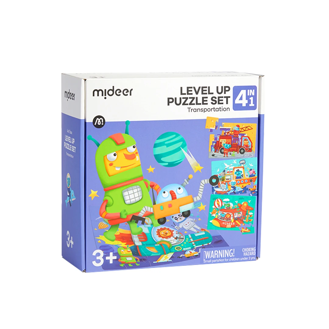 mideer CT1451 new arrival 4 in 1 level up Puzzle montessori toys educational manipulative toys