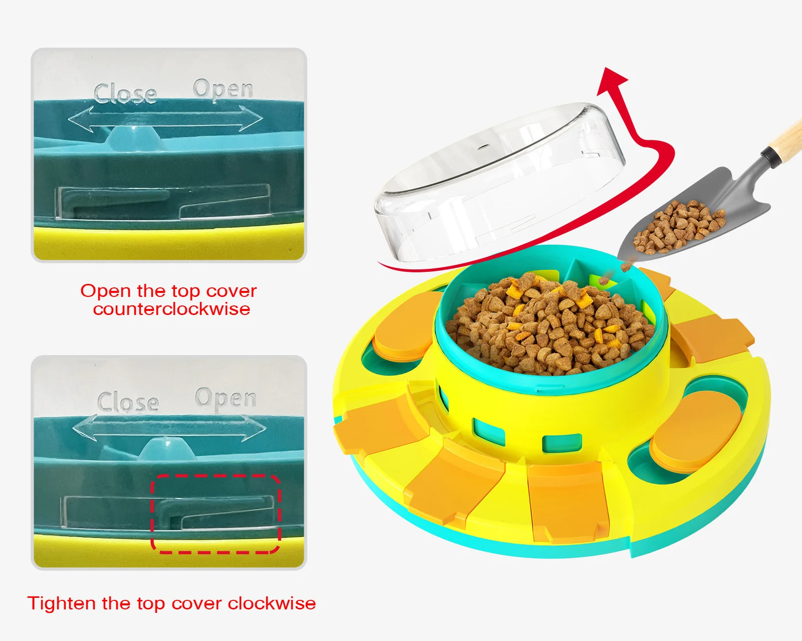 SJZ Wholesale Pet Iq Intelligent Puppy Training Food Dispenser Interactive Puzzle Game Dog Toys