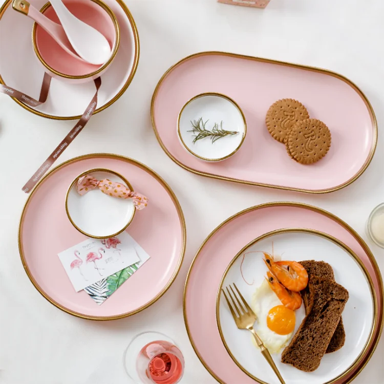 china cheap arcopal dish set dinnerware luxury opal kitchen ceramic matte gold rim royal porcelain dinner sets