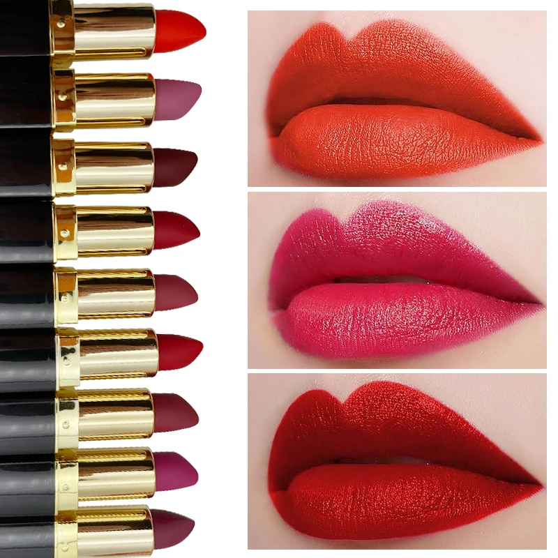 
18 colors OEM private label lipstick custom matte waterproof lipstick nude matte lipstick 