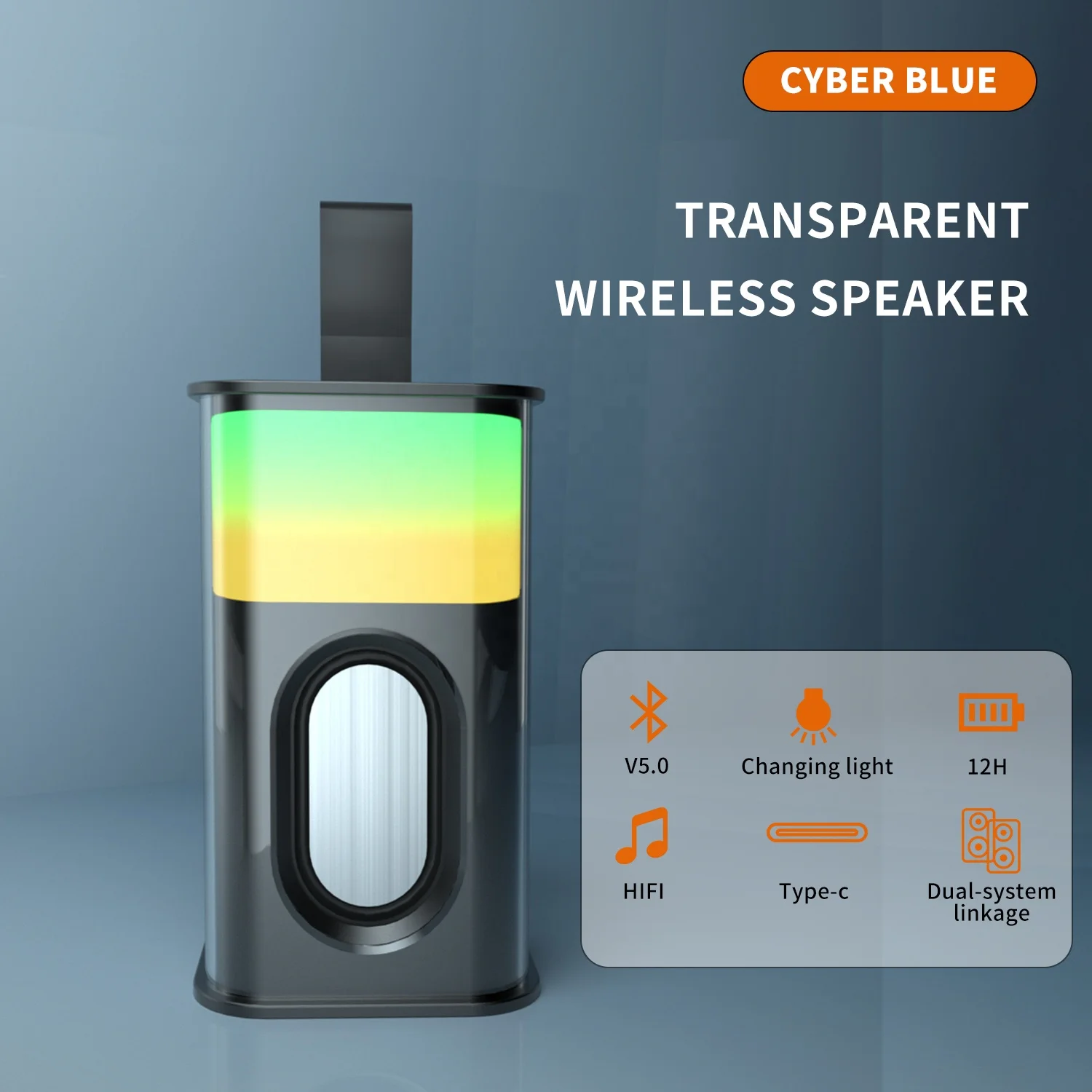 Led Light Professional DJ Wireless Smart Portable Outdoor Gaming Mini Bluetooth Speaker Subwoofers New Hot selling products 2023