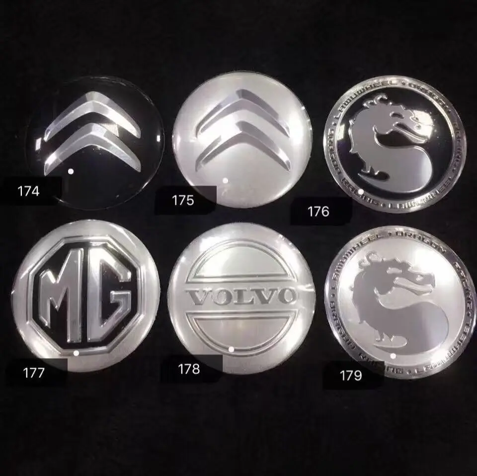 Эмблема автомобиля 60 мм ABS пластина алюминий пользовательский концентратор колеса Центр крышка