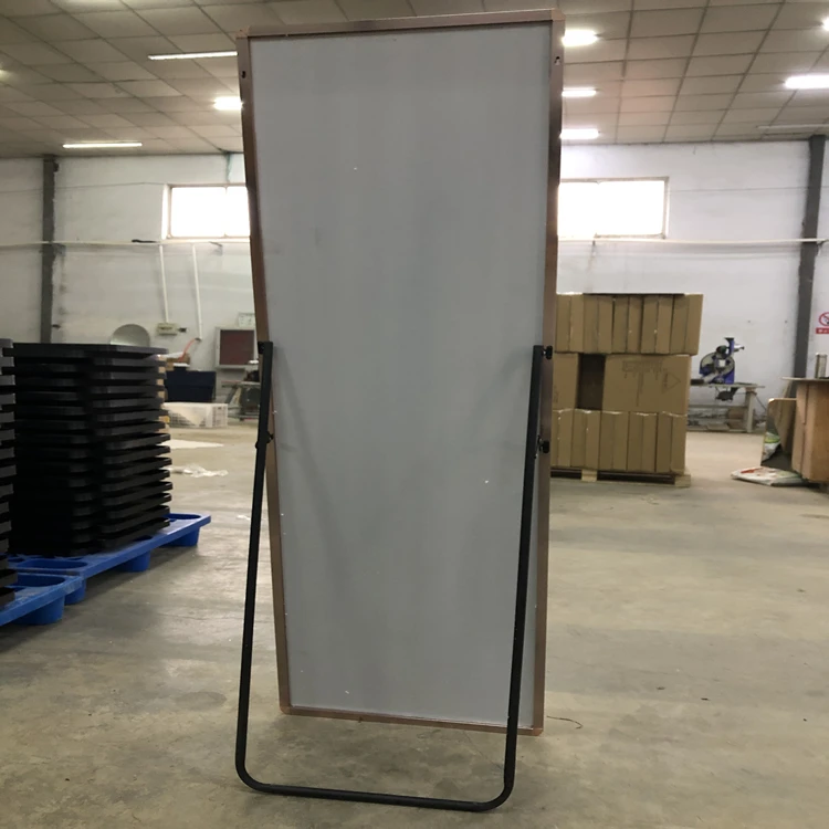 Factory direct wholesale miroir 50 x 150 cm full length floor mirror with shiny aluminium thin frame  wall mirror with holder