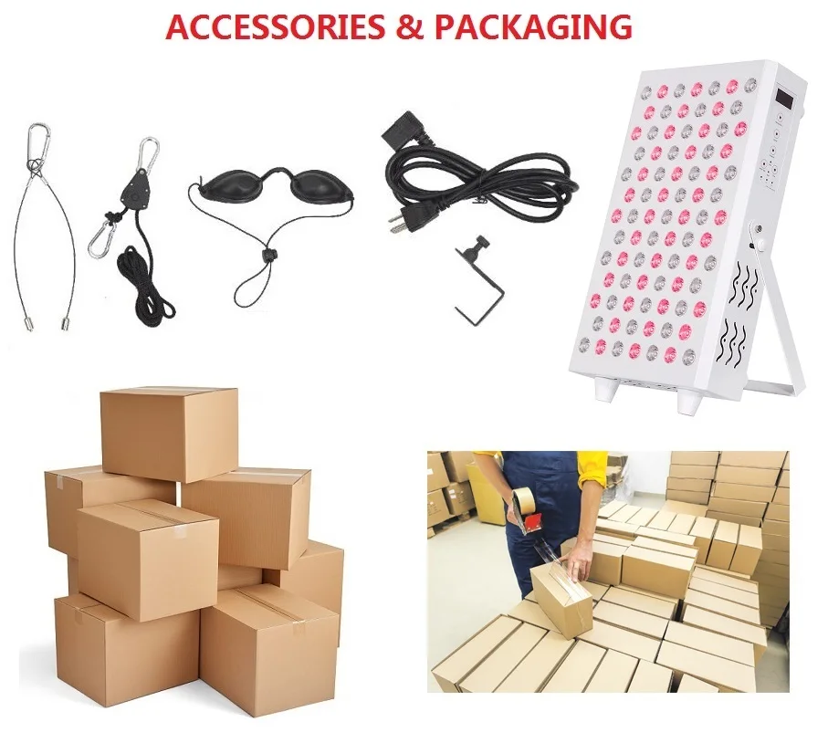 Desktop 360W 660Nm 850Nm Near Infrared Therapy Light Facial Skin Care 0-9999Hz Pulse Led Red Light Therapy