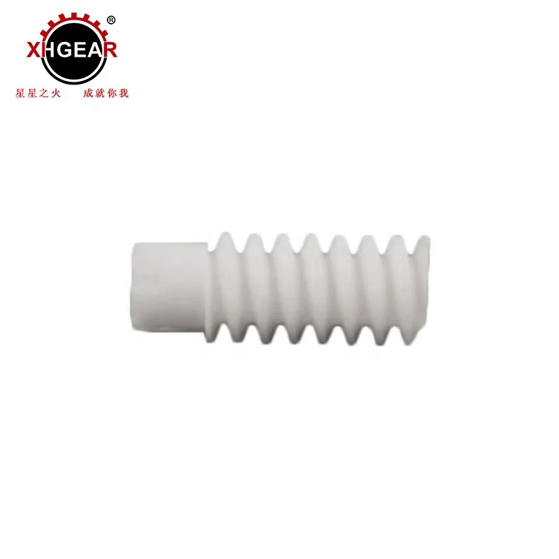
plastics products PA6 nylon worm gear wheel 