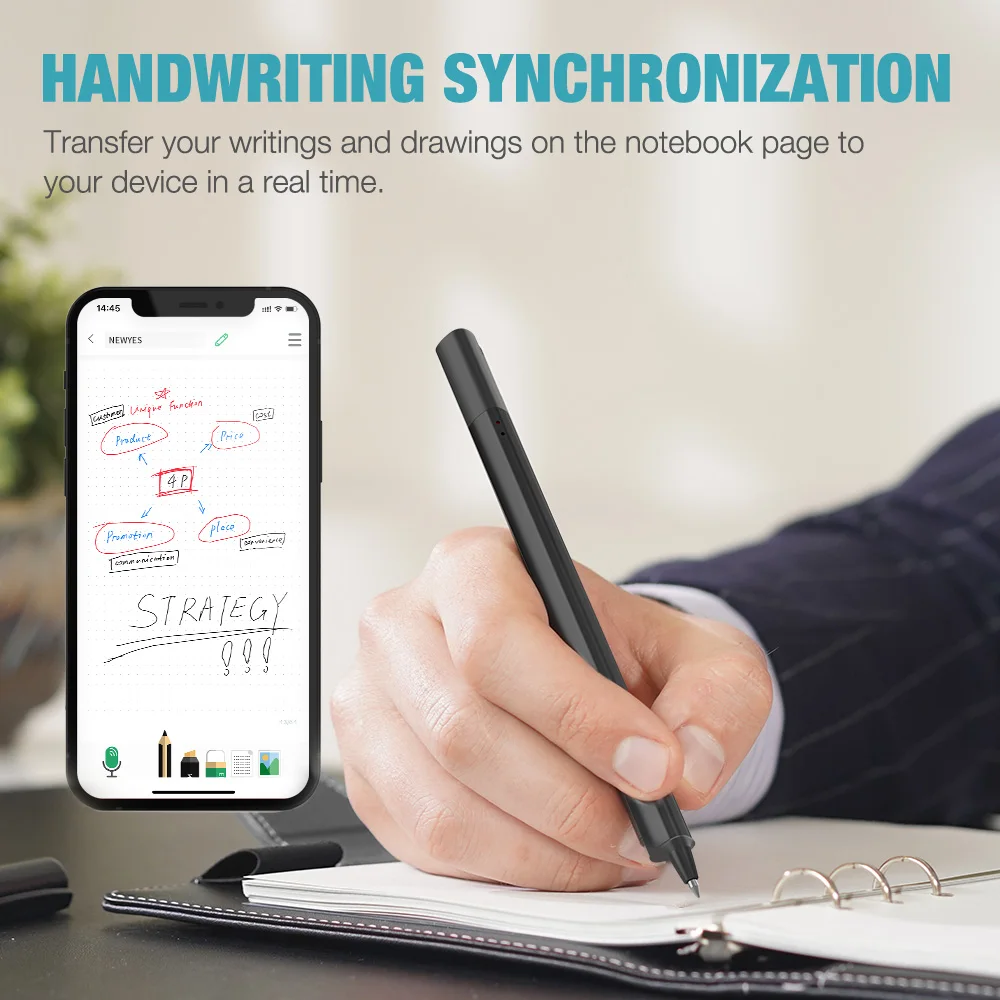 New Erasable Smart Writing Digital Smart Pen Sync Handwriting Real Time Sync Cloud Storage Notepad Notebook