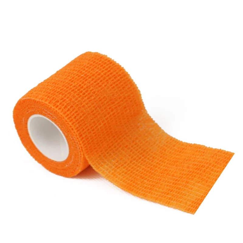 OEM Wholesale Multi color Elastic Non-woven Fiber Cohesive Bandage for  permanent Tattoo Grip