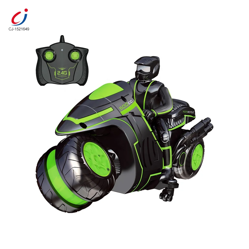 Chengji best sale 2.4G speed RC motorbike vehicle 360 degrees rotating remote control drift stunt motorcycles for kids