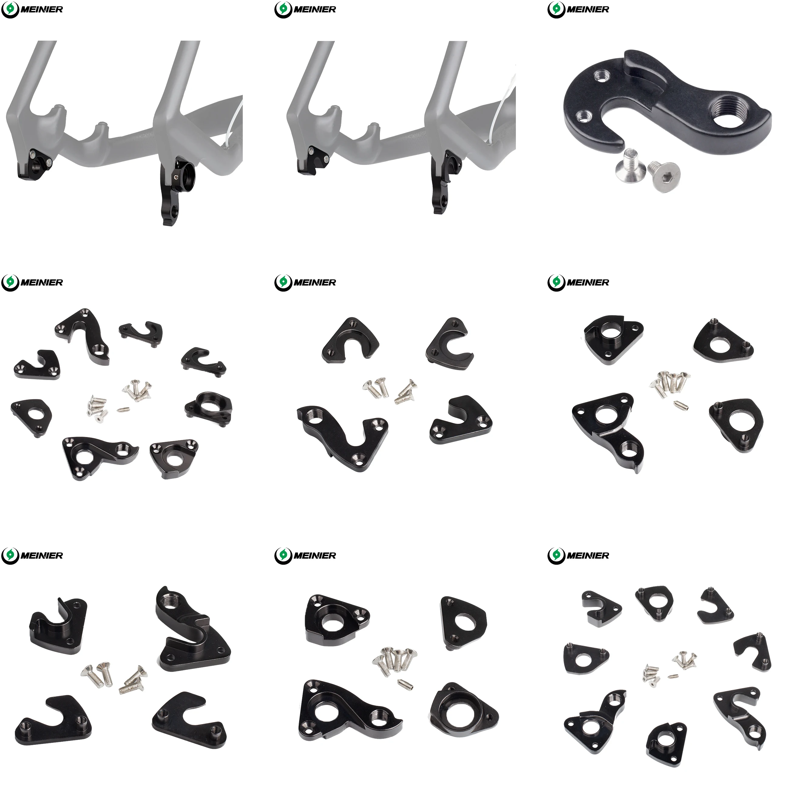 Alloy Rear Derailleur Hanger for MTB Bicycle, Frame Bracket, Tail Hook, Bicycle Parts, Bike Parts, 135*9mm, 148*12mm