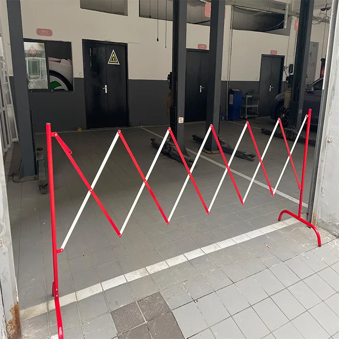 250CM Road Safety Crowd Control Metal Steel Retractable Barricade Gate Folding Security Barrier Fence Outdoor