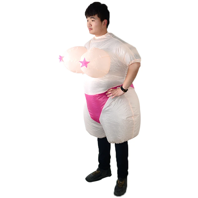 Inflatable Bob Suit Costume Bachelorette Party Supplies Inflatable Blow Up Lady Sexy Costume For Happy