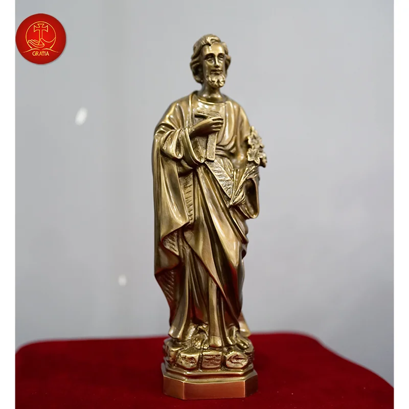 OEM/ODM Decoration Religious Bronze Sculpture Life Size Bronze Statue Saint Joseph Jesus Metal Statue