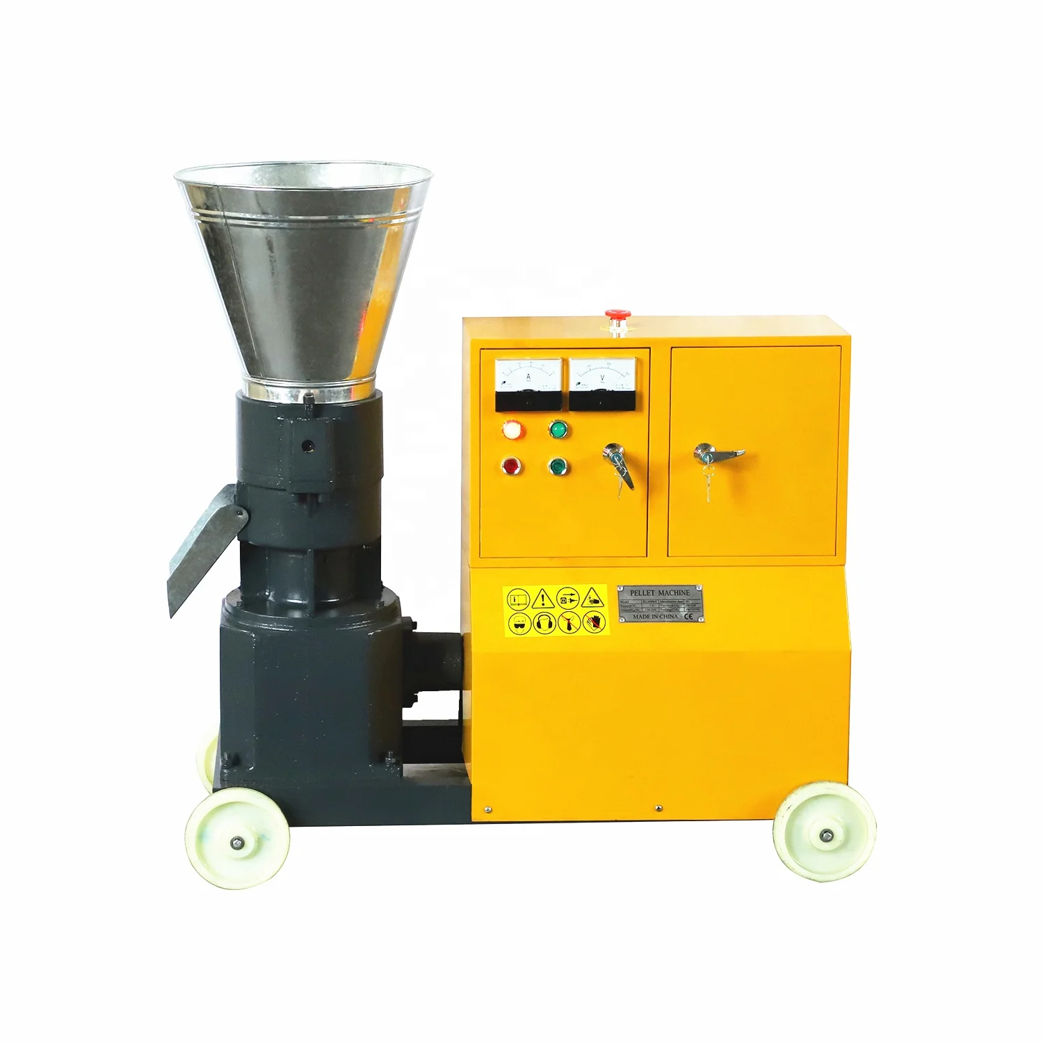 China Made Electric Motor Small Wood Pellet Mill/Flat Plate Pellet Machine/Rice Husk Pellet Press with CE
