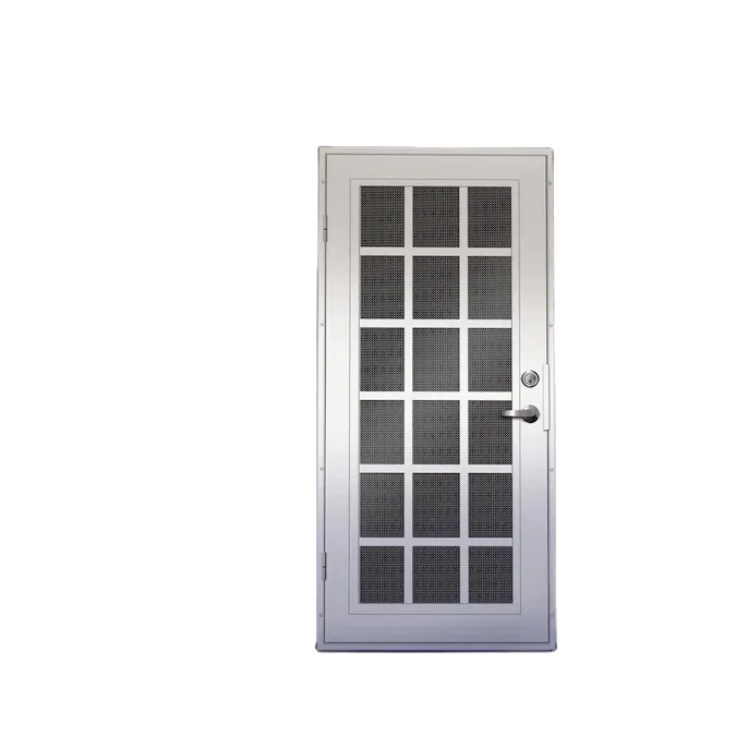 New style house iron security door design steel door rustic wrought iron exterior door