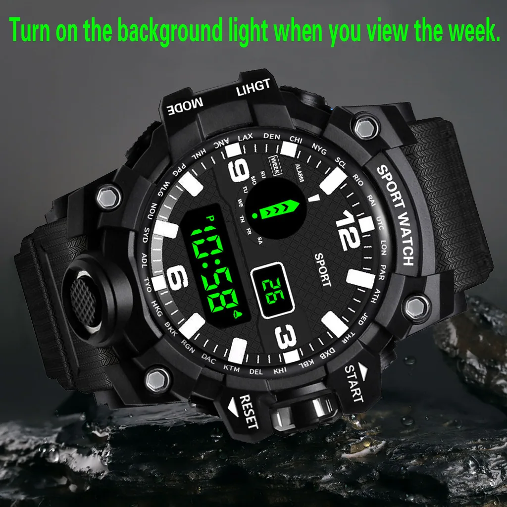 Sports Watch For Women And Men Electronic LED Digital Watch Fashion Casual Simple Silicone Female Watch