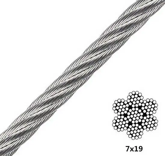 Various Diameter China manufacturer Aircraft Cable 8mm 10mm 12mm 14mm 16mm Ungalvanized Steel Rope galvanized steel wire rope