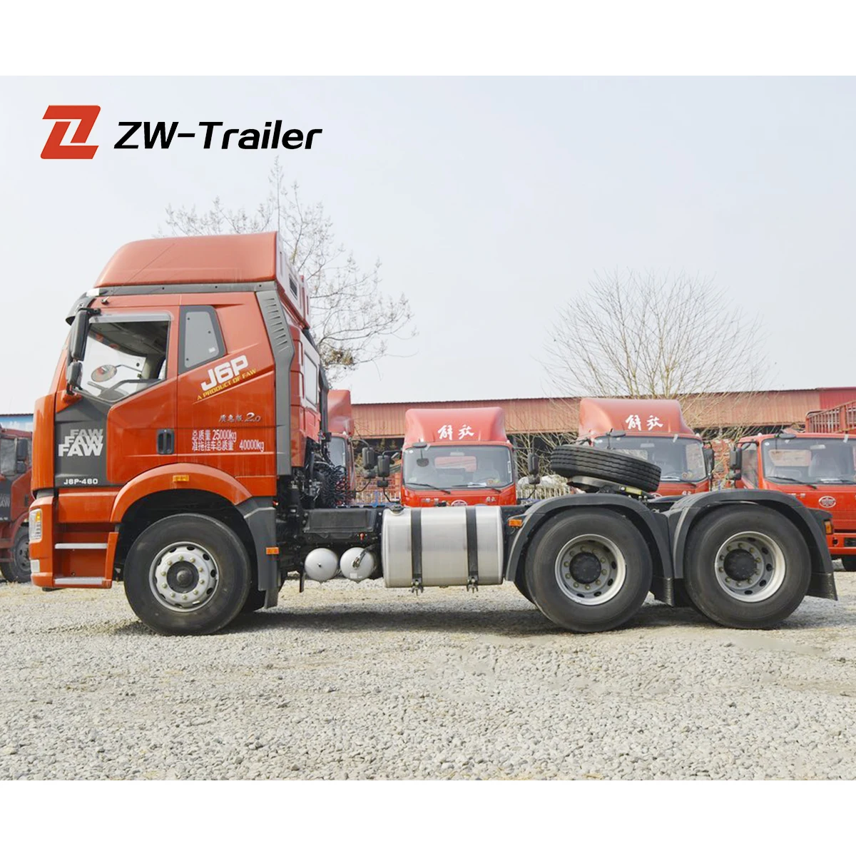 China FAW  jh6 350 - 450 hp 10 wheeler 6*4 used tractor head faw tractor truck