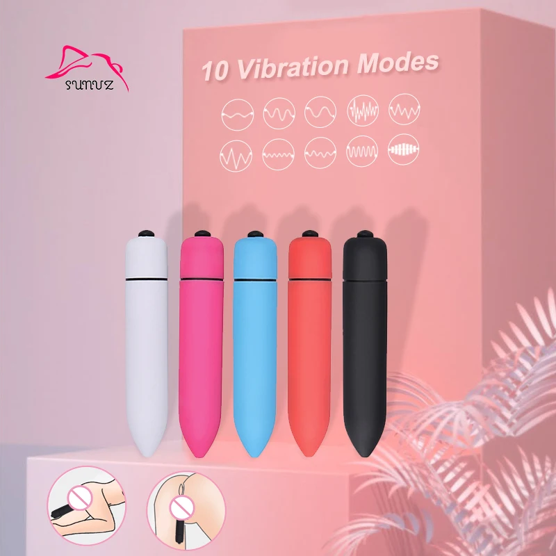 6 Colors 10 Speed Mini Bullet Vibrator For Women Waterproof Clitoris Stimulator Vibrator Sex Toys For Woman Sex Products