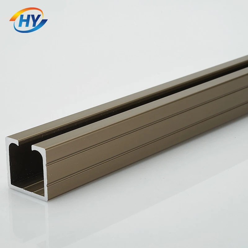 Professional custom aluminium framed sliding glass door window profile new design extrusion aluminum alloy rail profiles