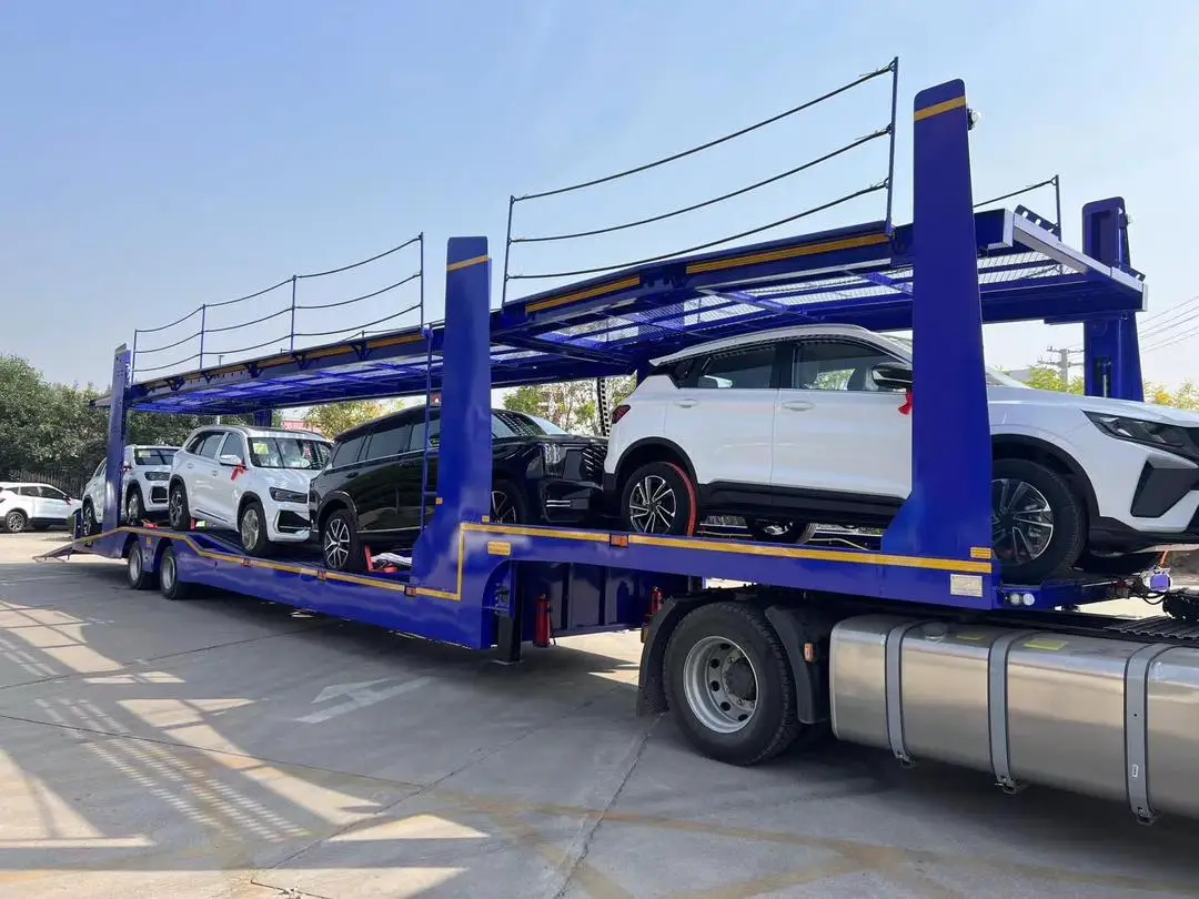 Подгонянный прицеп для перевозки автомобилей с рампой двухэтажный автомобиль полуприцеп