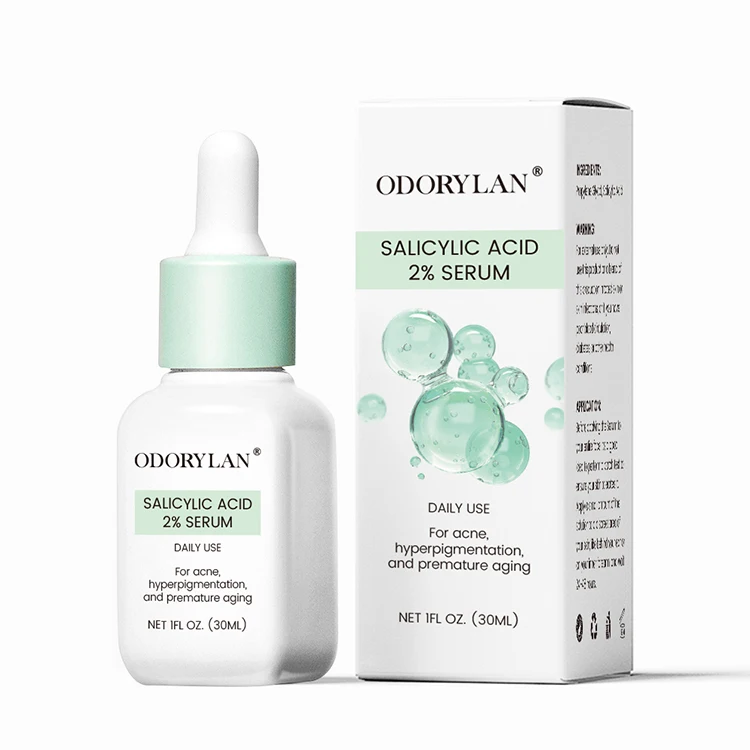 Private Label Acne Dispelling Anti Acne Inflammatory Shrink Pores Remove Blackheads 2% Pure Salicylic Acid Serum For Face Care