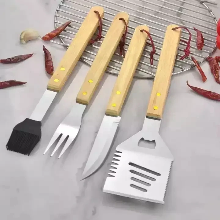 Custom Grilling Set With 5 Useful Bbq Grilling Tools Bbq Tools