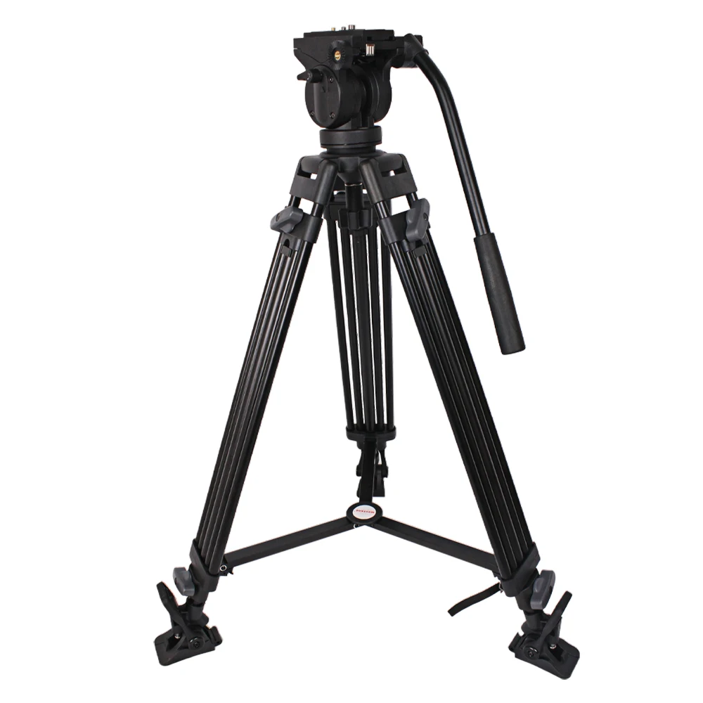 BZ tube tripod DV tripod fluid head camera is suitable for interviewing telescopic tripod heavy photography accessories