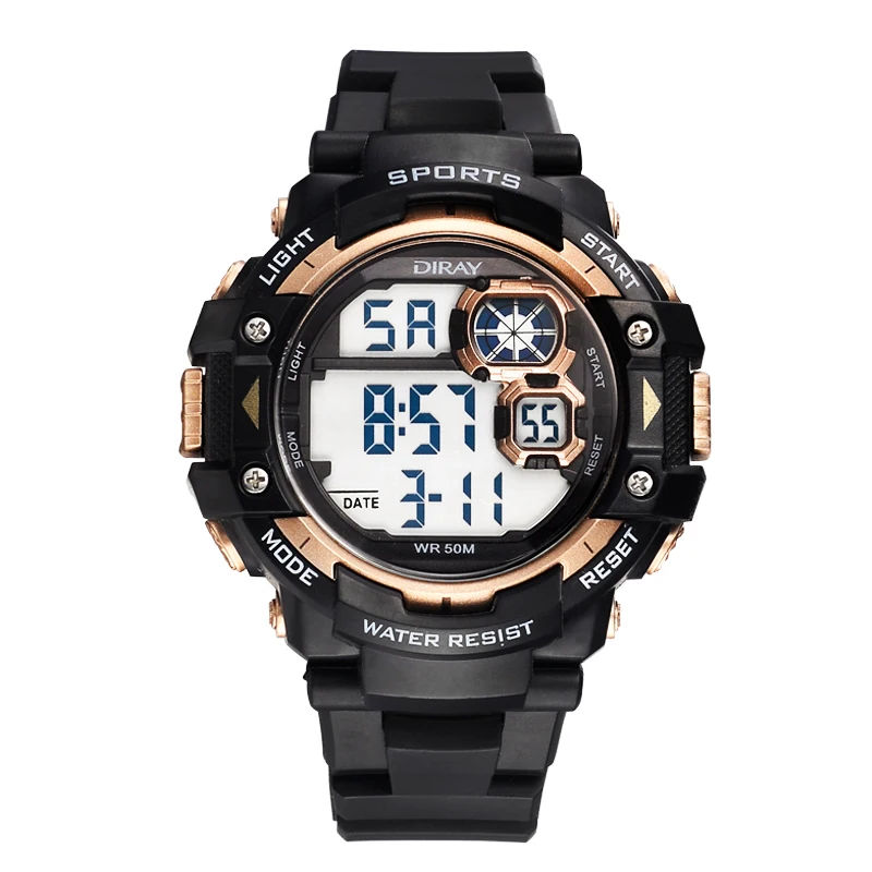 Новинка, светящиеся часы DIRAY 336G для студентов, трендовые часы для командировок