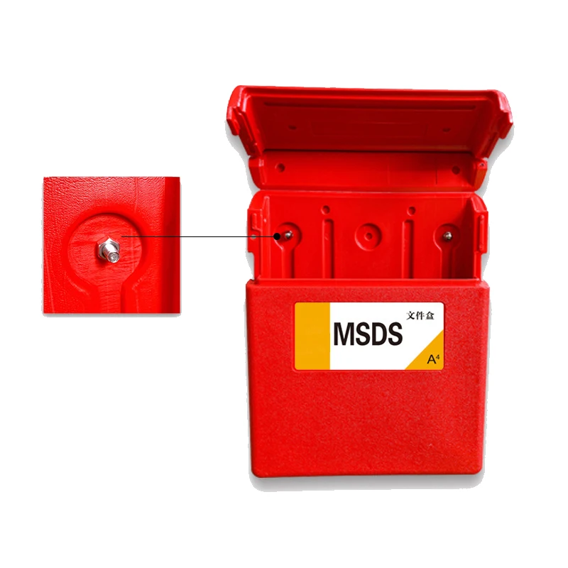 Пластиковая коробка для документов MSDS химической безопасности шкафов хранения