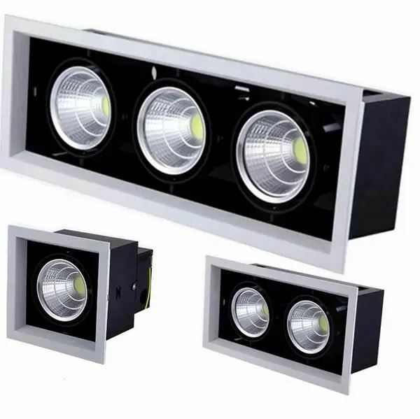 High lumen Aluminum led grille light downlight single head 10w