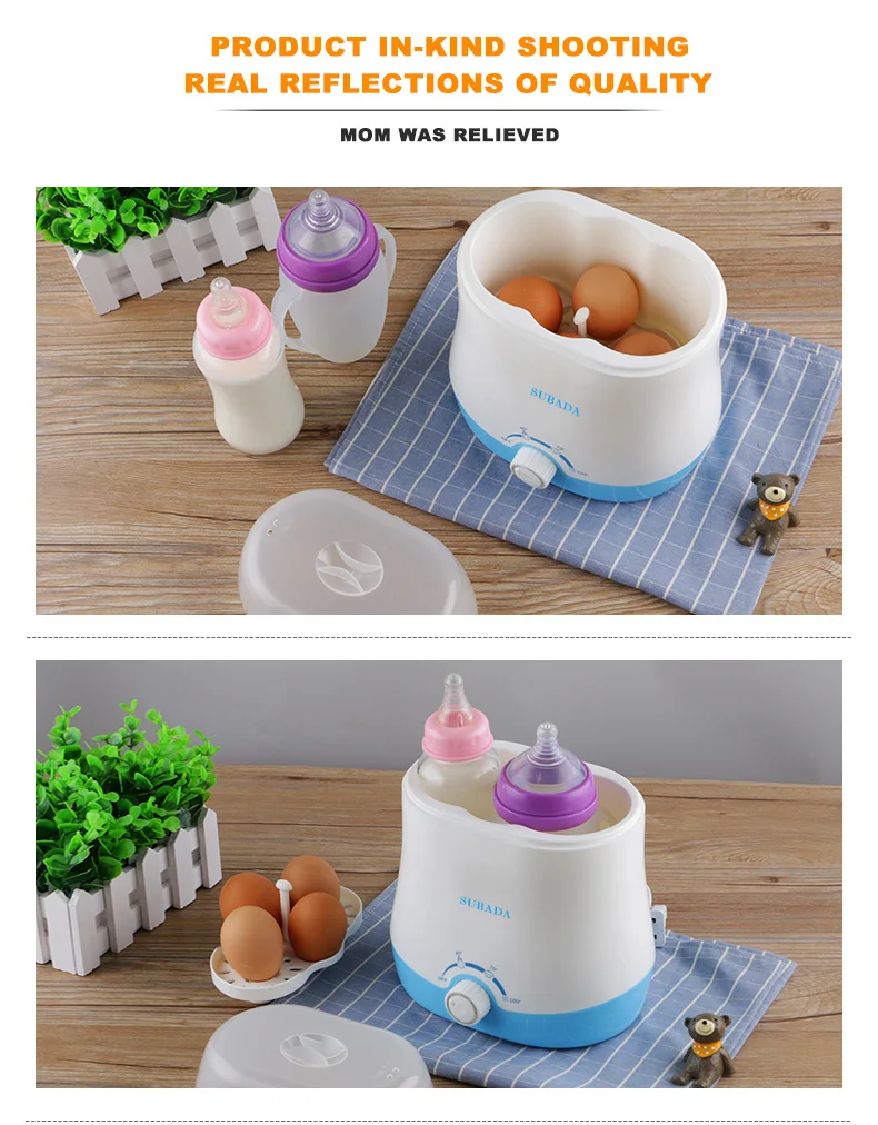 Portable Baby Formula Milk Heating Double Bottle Warmer for Breast Milk/eggs/baby food/sterilize Household Baby Feeding Product