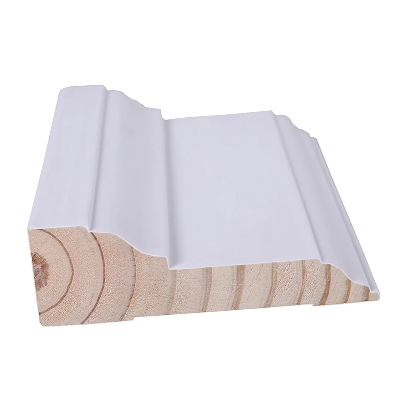 Custom Popular White Primed Colonial    casingMoulding for Indoor Decoration