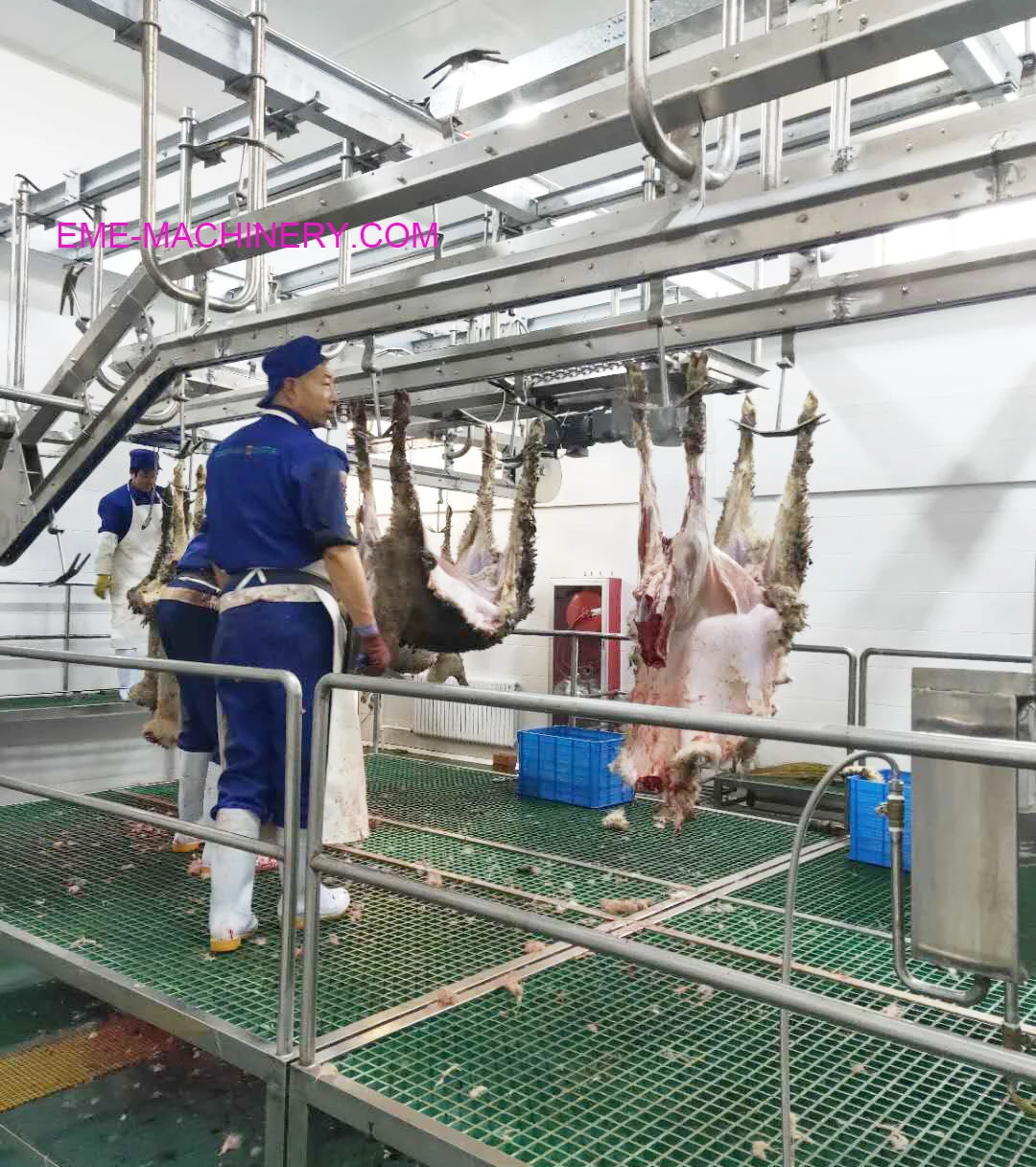 Halal Slaughter Equipment Sheep/goat Processing Automatic Conveying Rail For Slaughter Plant
