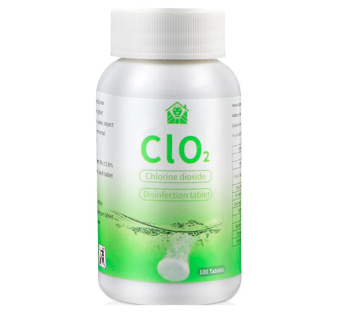 Chlorine dioxide effervescent tablet water disinfectant chlorine containing disinfectant tablet 84 sodium hypochlorite disinfect