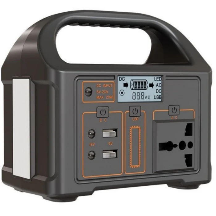 100W Mini Portable Power Supply for Outdoor Emergency 76.8Wh Wireless Charging Pure Sine Wave Inverter with AU & JP Plugs